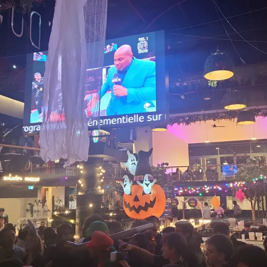 Soirée d'halloween à La Gare du Sud coorganisée par le BDE ISIM de Nice
